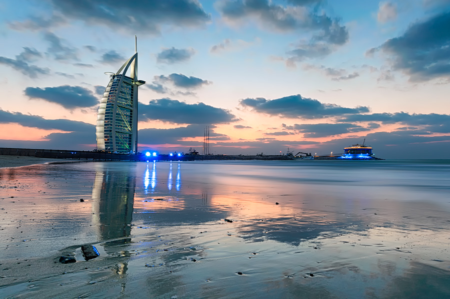 Sunset Over The Burj Al Arab