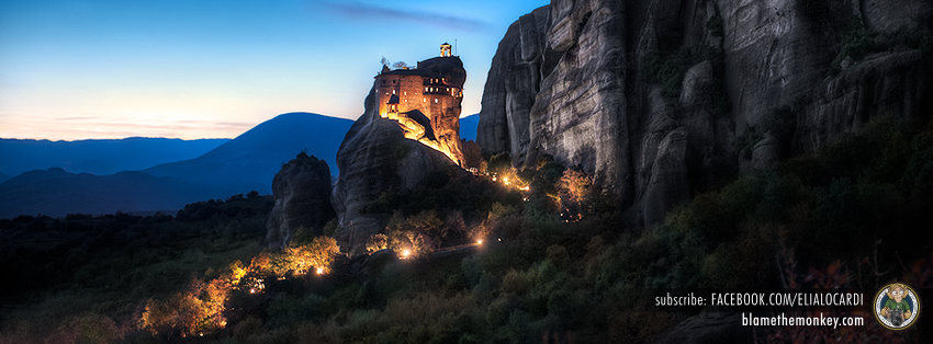 Free Facebook Timeline Cover Twilight Monastery - BlameTheMonkey.com