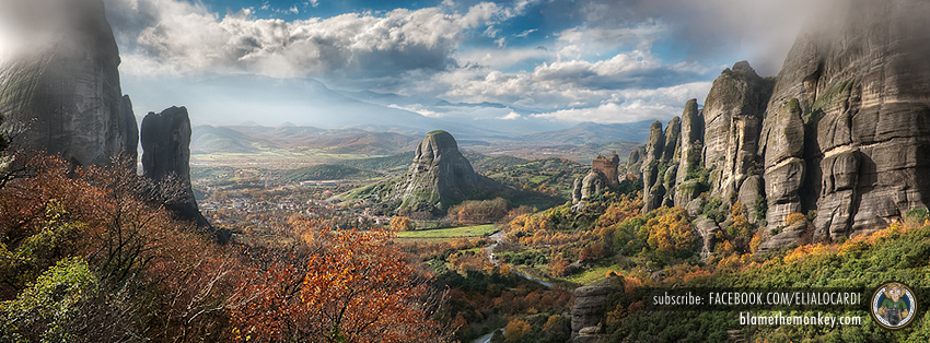 Free Facebook Timeline Cover Valley of Fog - BlameTheMonkey.com