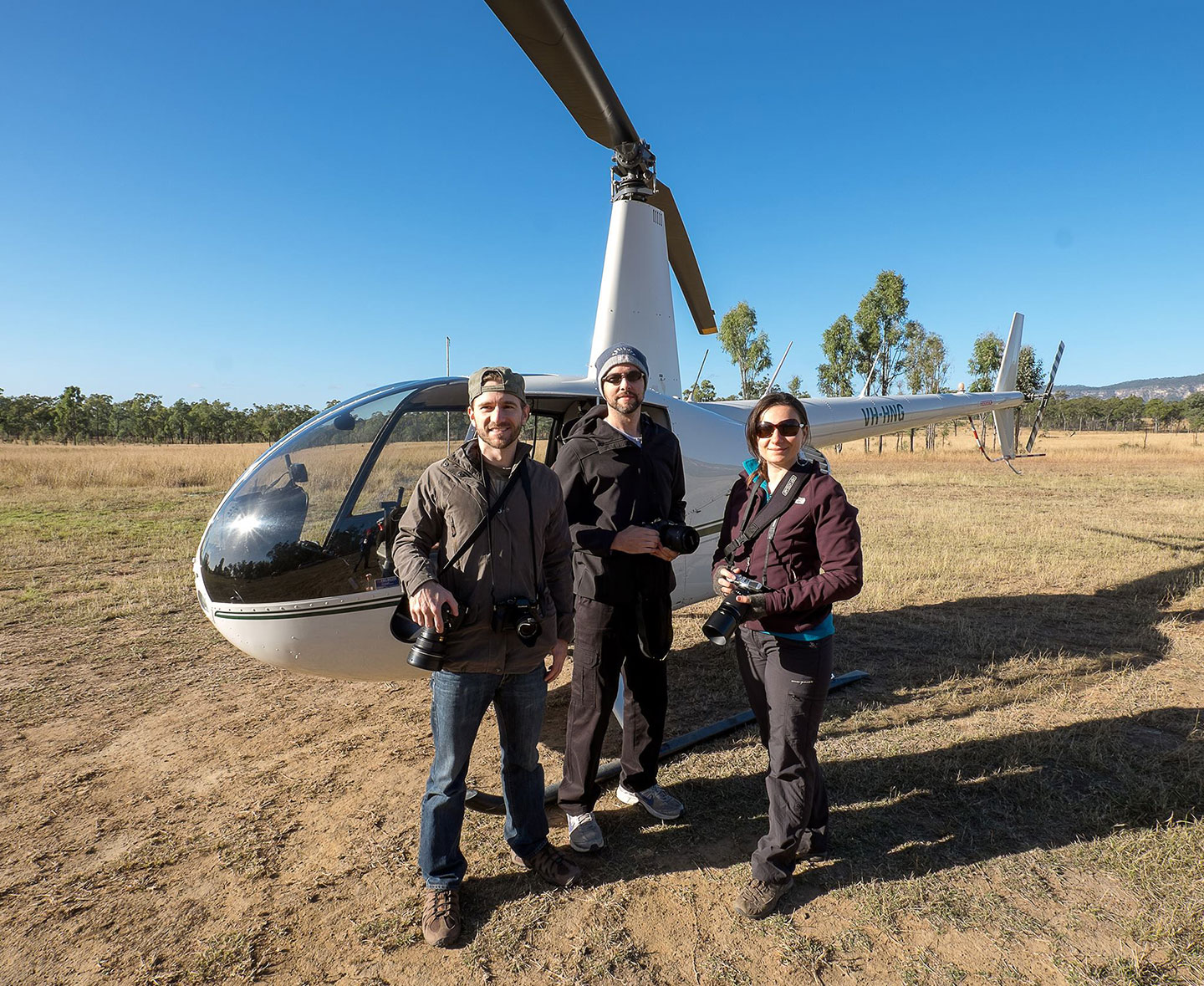 Before flying over the Carnarvon Gorge