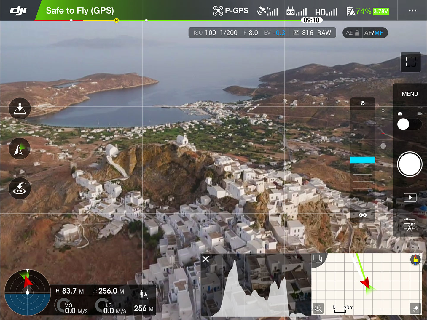 (Just one of the extraordinary flights I had while spending a month filming Greece.)