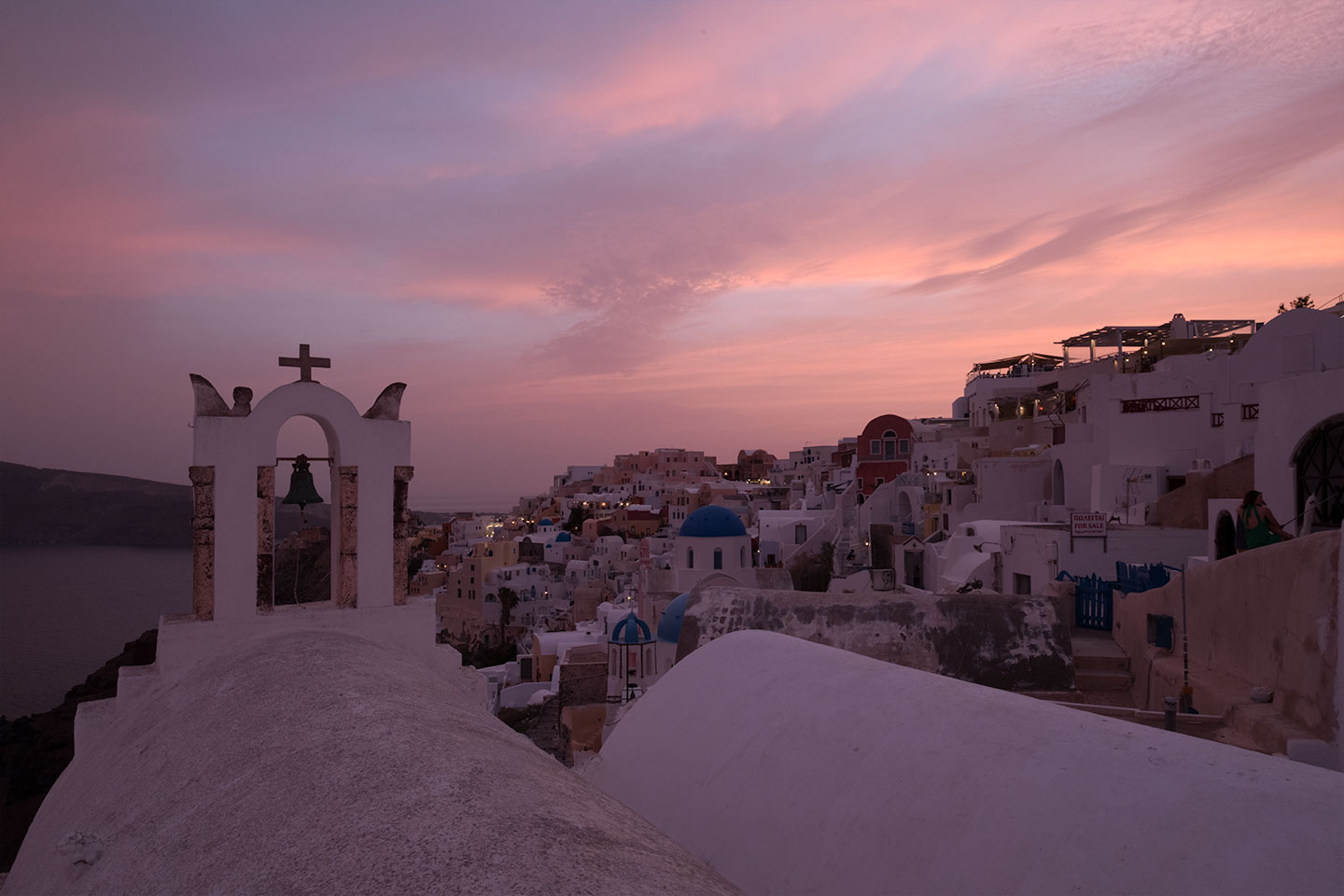 An image from Santorini edited in Adobe Lightroom Mobile with additional blending in Photoshop